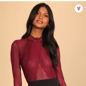 Lulu’s Sheer Bodysuit